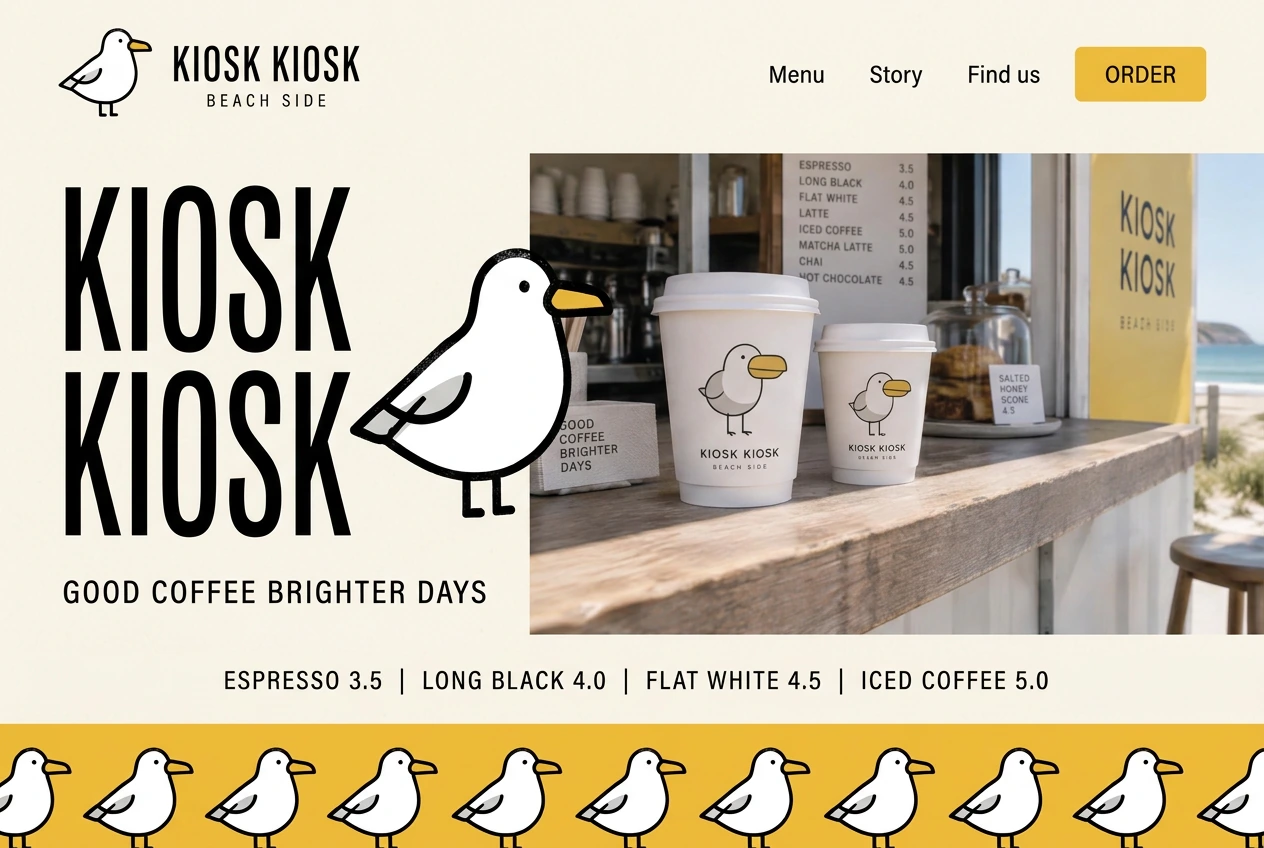 Kiosk Kiosk website homepage