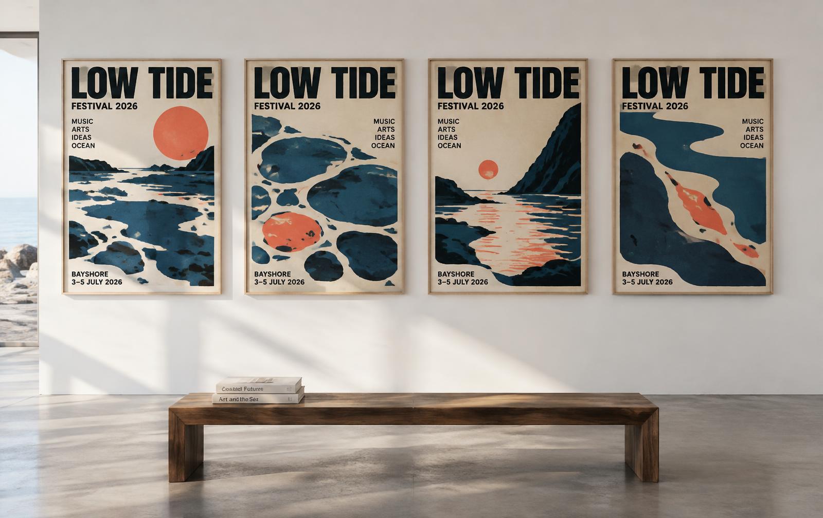 Low Tide festival poster series